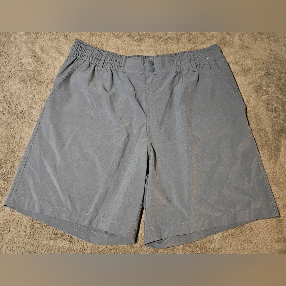 Burlebo Men's Everyday Shorts - River Rock Grey w/ Deer Camo Pockets